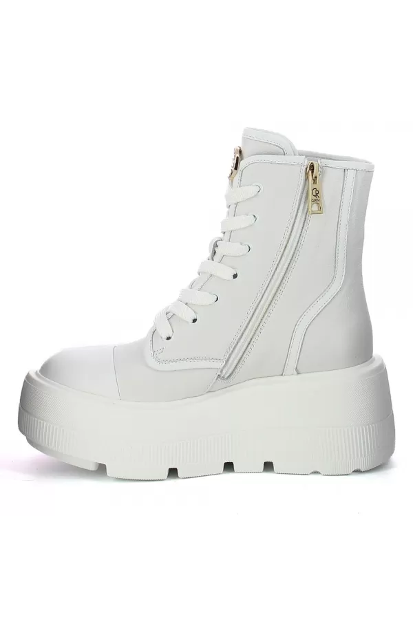 Zobacz Białe sneakersy wysokie CARINII--B9373-L46-I81-000-G36