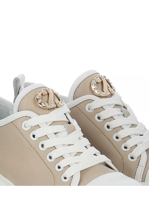 Zobacz Beżowe sneakersy na platformie CARINII--B9375-L46-T32-000-G36
