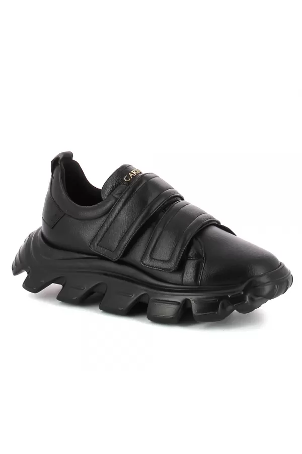 Zobacz Czarne sneakersy na rzepy CARINII--B9399-J23-000-000-G01