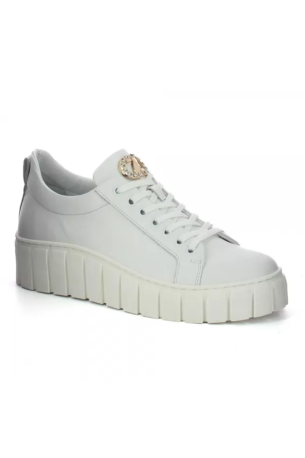 Zobacz Białe sneakersy damskie CARINII--B9468-L46-000-000-E68