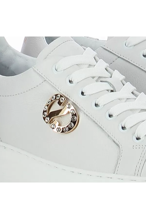 Zobacz Białe sneakersy damskie CARINII--B9485-I81-000-000-F69