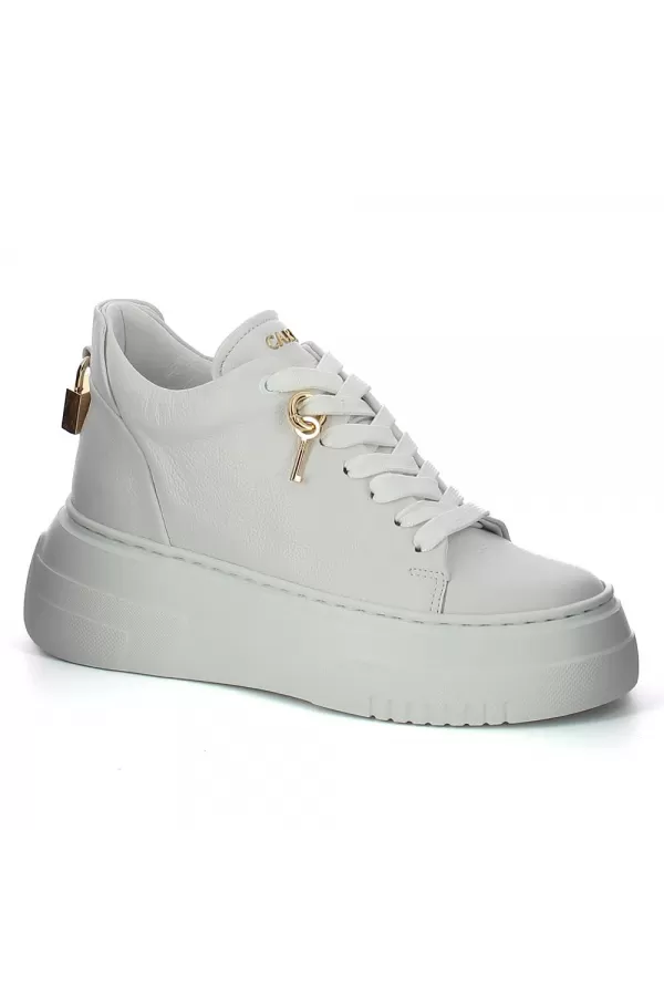 Zobacz Białe sneakersy skórzane CARINII--B9537-I81-000-000-G53