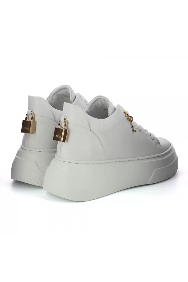 Zobacz Białe sneakersy skórzane CARINII--B9537-I81-000-000-G53