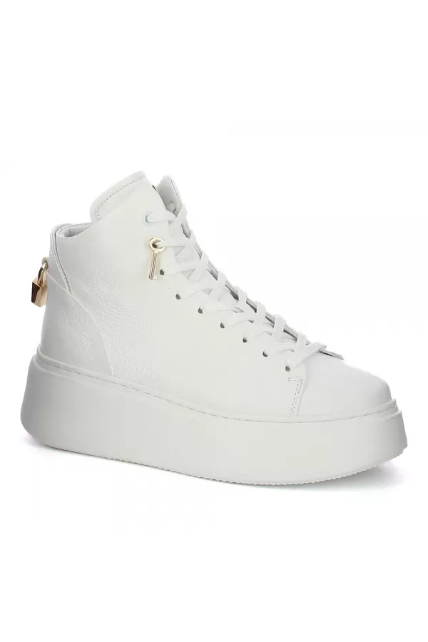 Zobacz Białe sneakersy skórzane CARINII--B9544-I81-000-000-F69