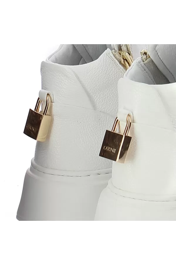 Zobacz Białe sneakersy skórzane CARINII--B9544-I81-000-000-F69