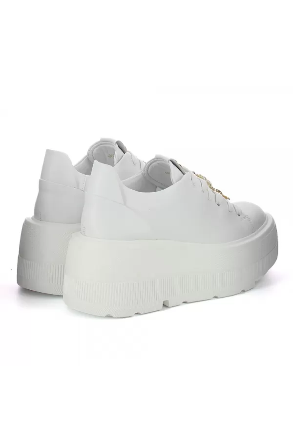 Zobacz Białe sneakersy na platformie CARINII--B9589-L46-000-000-G36