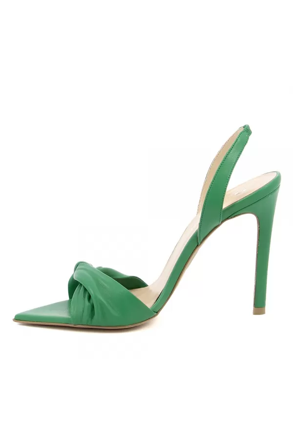 Zobacz Zielone skórzane sandały damskie CARINII--B6395-183-000-000-000