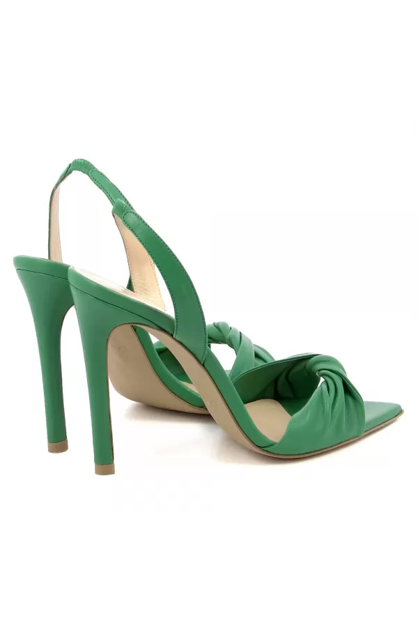 Zobacz Zielone skórzane sandały damskie CARINII--B6395-183-000-000-000