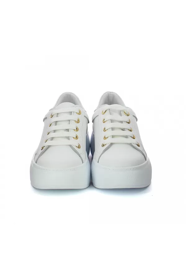 Zobacz Białe skórzane sneakersy CARINII--B9964-187-000-000-000
