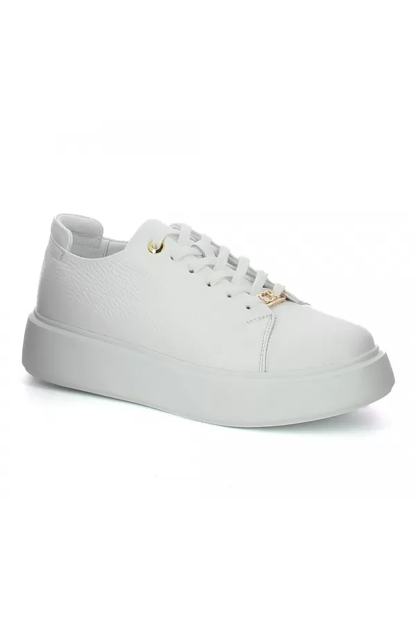 Zobacz Białe sneakersy na platformie CARINII--B9970-187-000-000-000