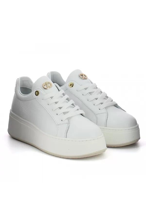 Zobacz Białe sneakersy skórzane CARINII--B9973-187-000-000-000