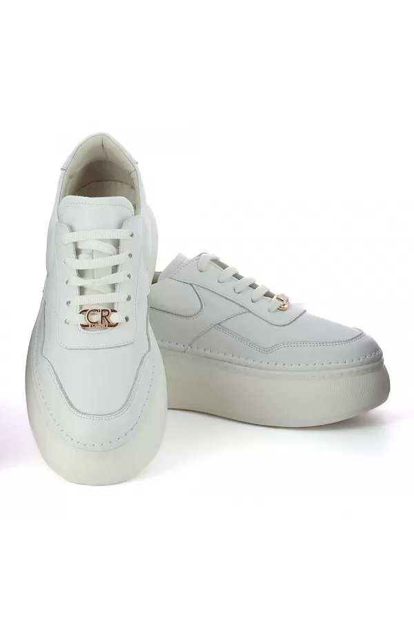 Zobacz Białe sneakersy damskie CARINII--B9972-187-000-000-000