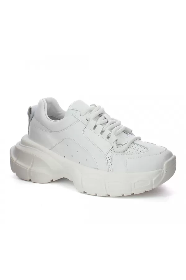 Zobacz Białe sneakersy na platformie CARINII--B9978-187-000-000-000