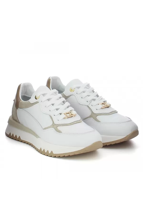 Zobacz Białe sneakersy skórzane CARINII--B9979-187-491-000-000