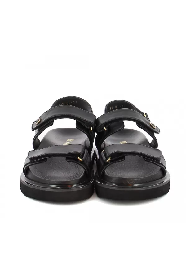 Zobacz Czarne sandały na rzepy CARINII--B9984-353-000-000-000