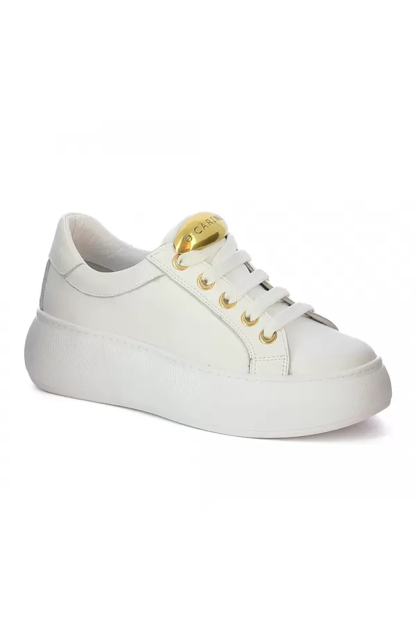 Zobacz Białe sneakersy skórzane CARINII--B9964O-187-000-000-000