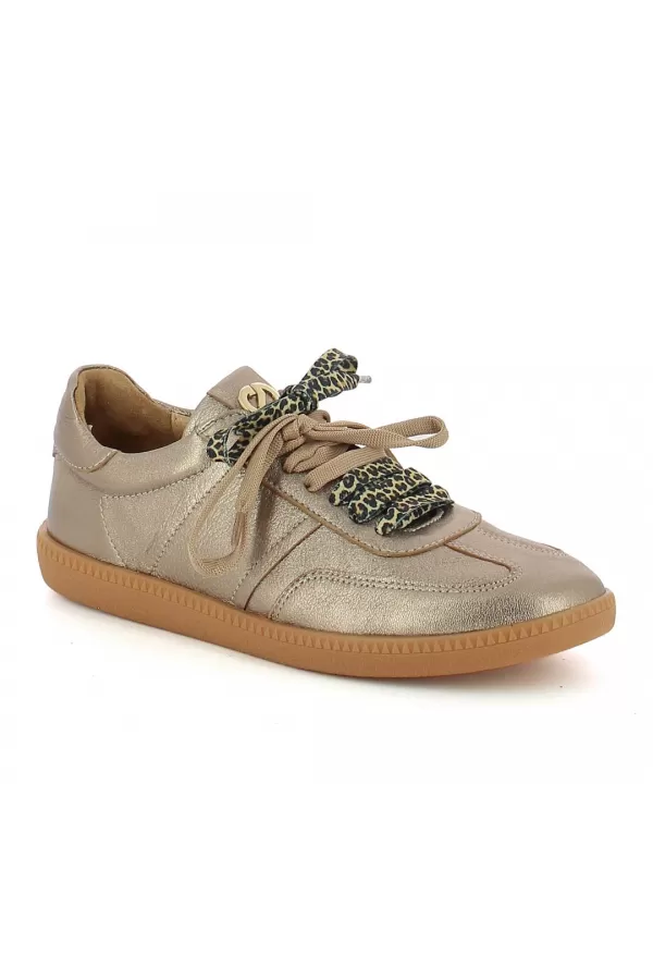 Zobacz Złote sneakersy skórzane CARINII--B10331-180-000-000-000
