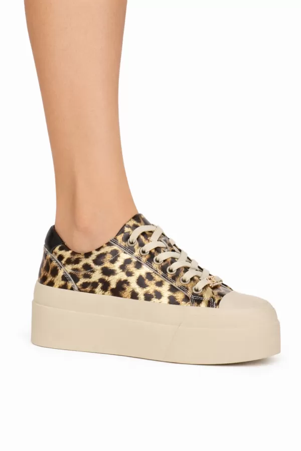 Zobacz Sneakersy skórzane w panterkę CARINII--B10373-855-000-000-000