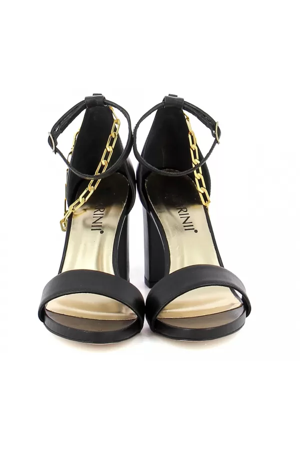 Zobacz Czarne sandały damskie CARINII--B8629-E50-000-000-B32