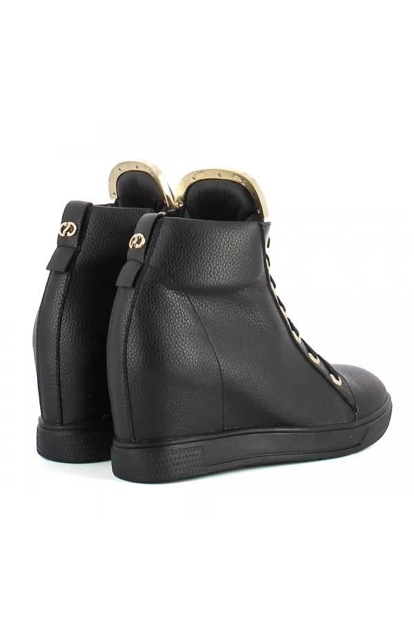Zobacz Czarne sneakersy damskie CARINII--B4078-E50-000-PSK-B88