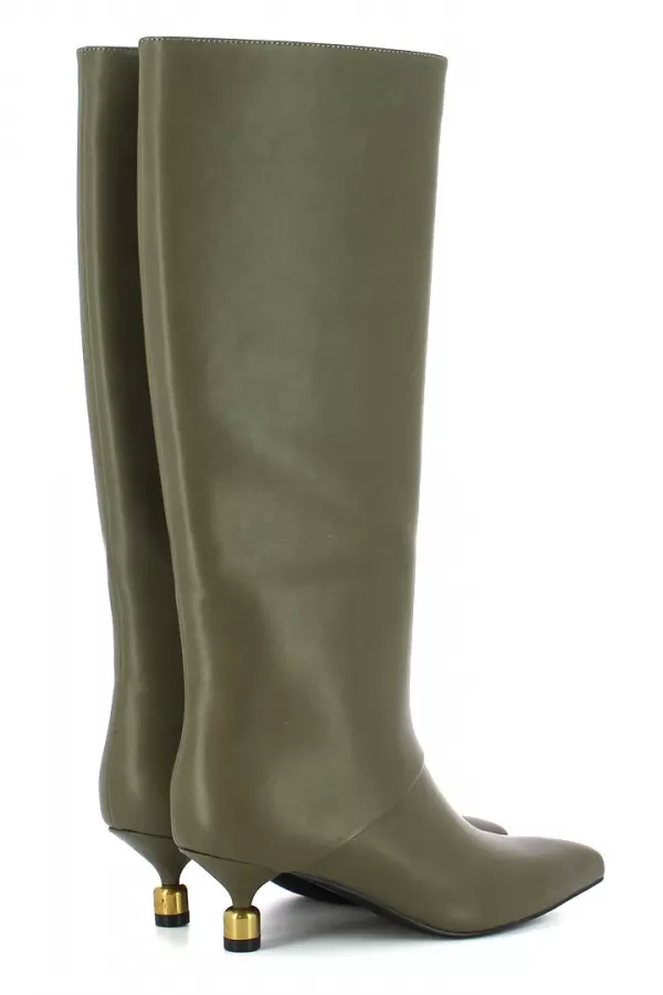 Zobacz Kozaki damskie w kolorze khaki CARINII--B10527-557-000-000-000