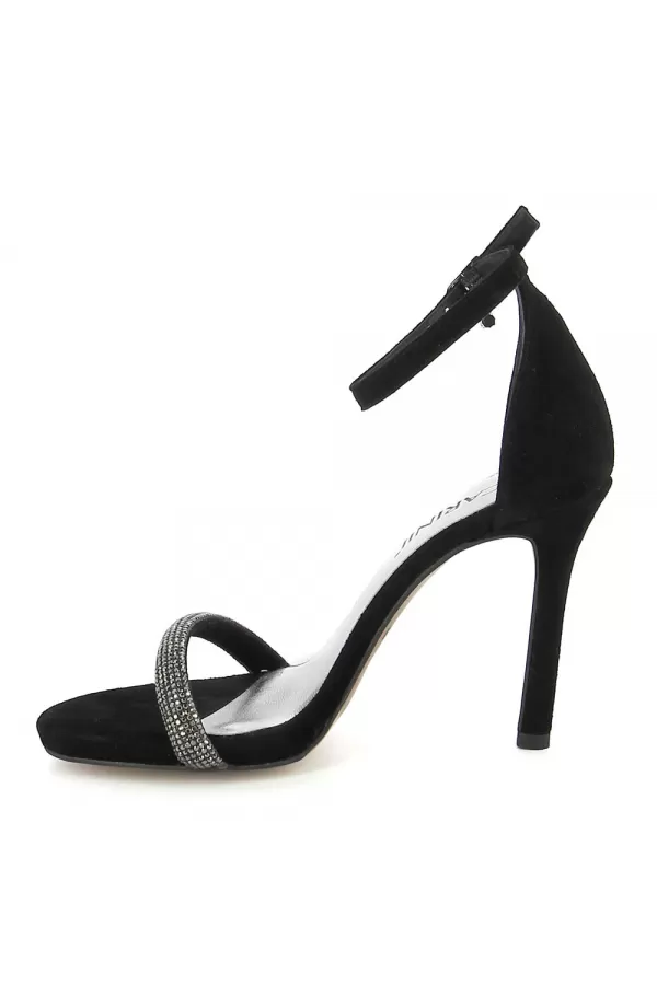 Zobacz Czarne sandały na szpilce CARINII--B8837-063-000-000-B32