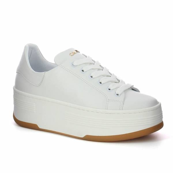 

Białe sneakersy damskie CARINII B9991-L46-000-000-G73