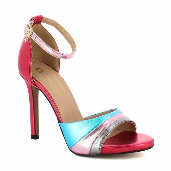 

Różowe sandały na szpilce CARINII B8966-S66-S67-S73-000