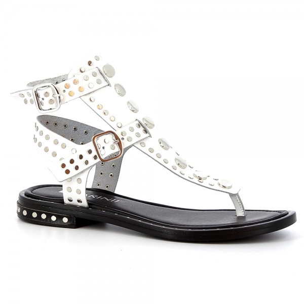 

Białe sandały japonki CARINII B6014-L46-000-000-000