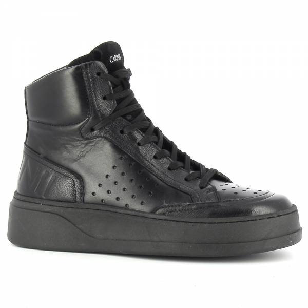 Czarne sneakersy damskie CARINII B8366-J23-E50-H20-F44