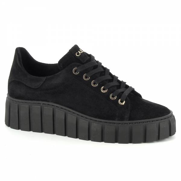 

Czarne sneakersy zamszowe CARINII B8795-H20-000-000-E68