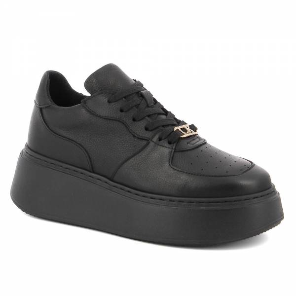 

Czarne skórzane sneakersy CARINII B9016-J23-000-000-000