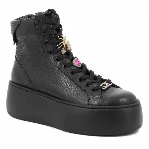 

Czarne wysokie sneakersy CARINII B9180-J23-000-000-G23