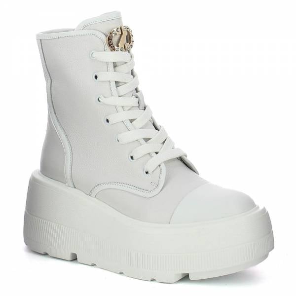 

Białe sneakersy wysokie CARINII B9373-L46-I81-000-G36