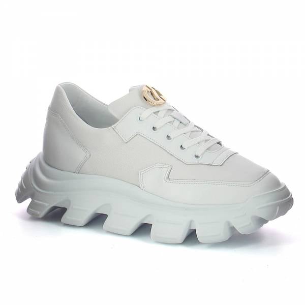

Białe sneakersy na platformie CARINII B9413-L46-I81-000-G01