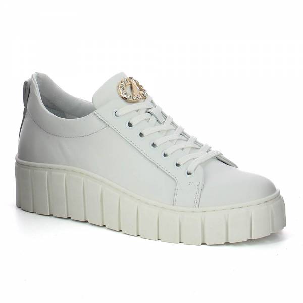 

Białe sneakersy damskie CARINII B9468-L46-000-000-E68