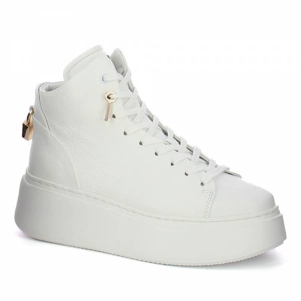 

Białe sneakersy skórzane CARINII B9544-I81-000-000-F69
