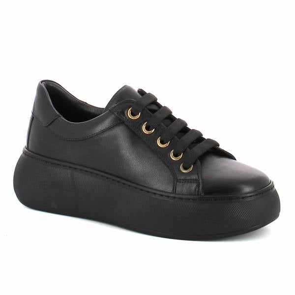 

Czarne skórzane sneakersy CARINII B9964-353-000-000-000