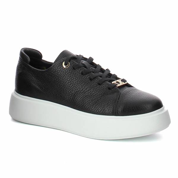 

Czarne sneakersy na białej platformie CARINII B9970-353-000-000-000