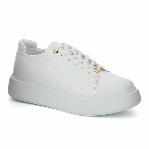 

Białe sneakersy na platformie CARINII B9970-187-000-000-000