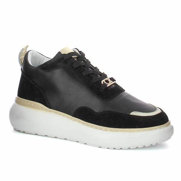 

Skórzane sneakersy czarne CARINII B9971-353-180-000-000
