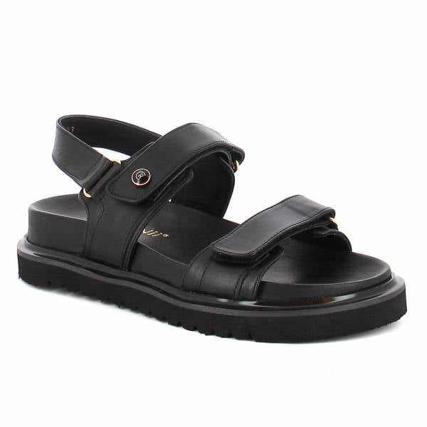 

Czarne sandały na rzepy CARINII B9984-353-000-000-000